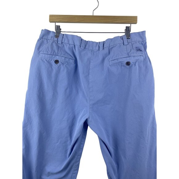 Brooks Brothers  Men's 38/32 Clark Blue Chino Pants Zip Fly Preppy - Picture 9 of 12